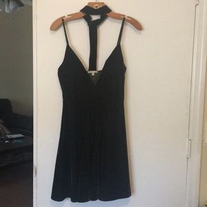 Emerald green low cut party dress